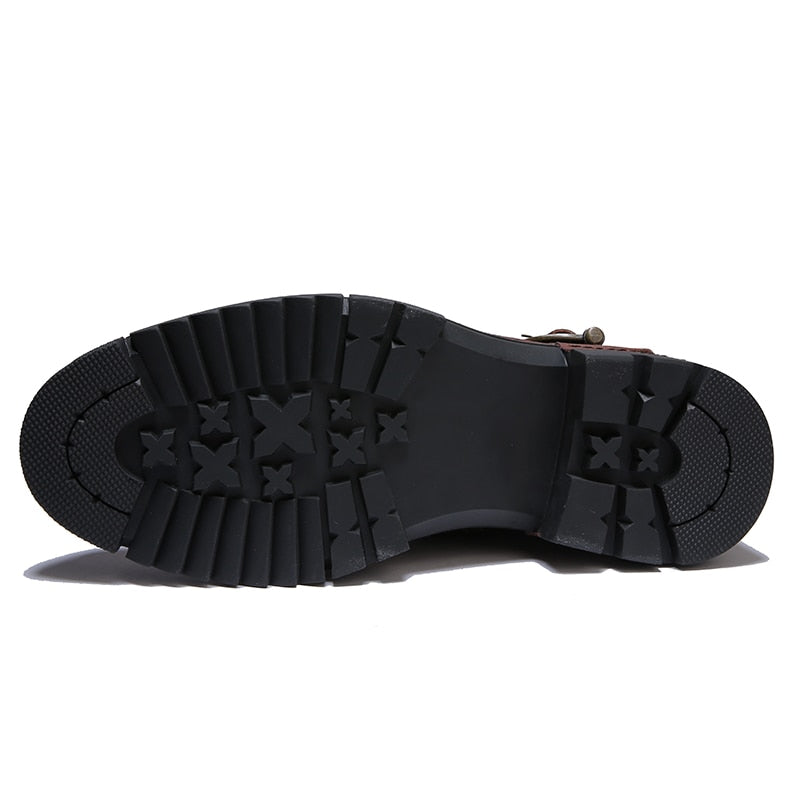 Retro Leather Boots