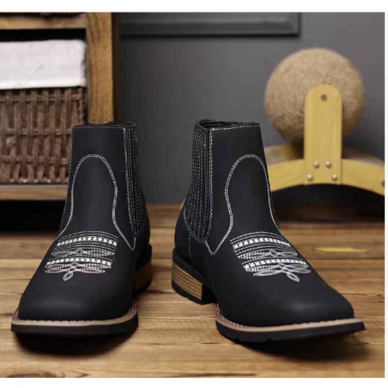 Embroidered Martin Boots