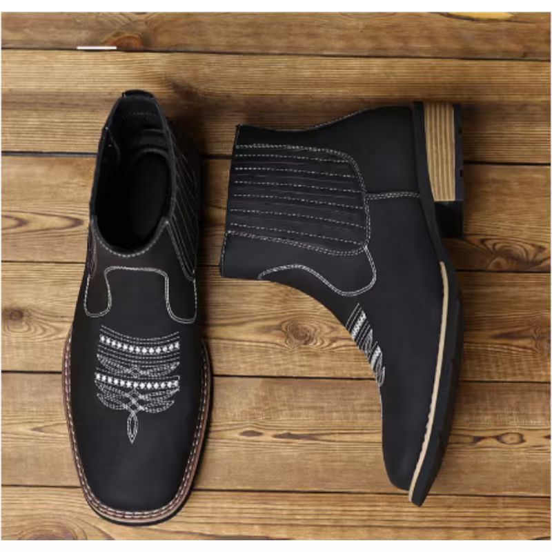 Embroidered Martin Boots