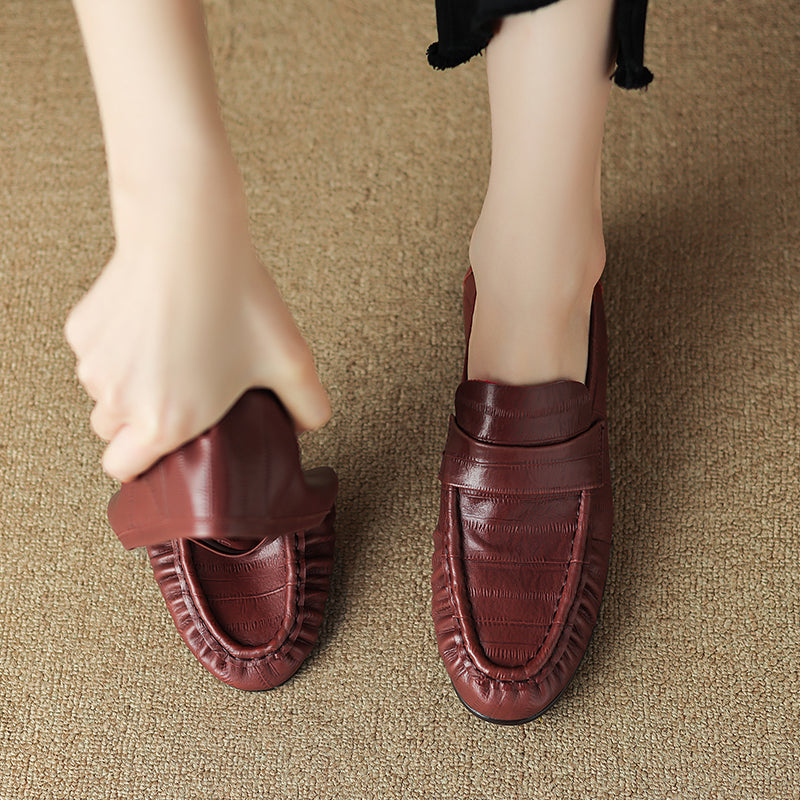 Pleated Loafers