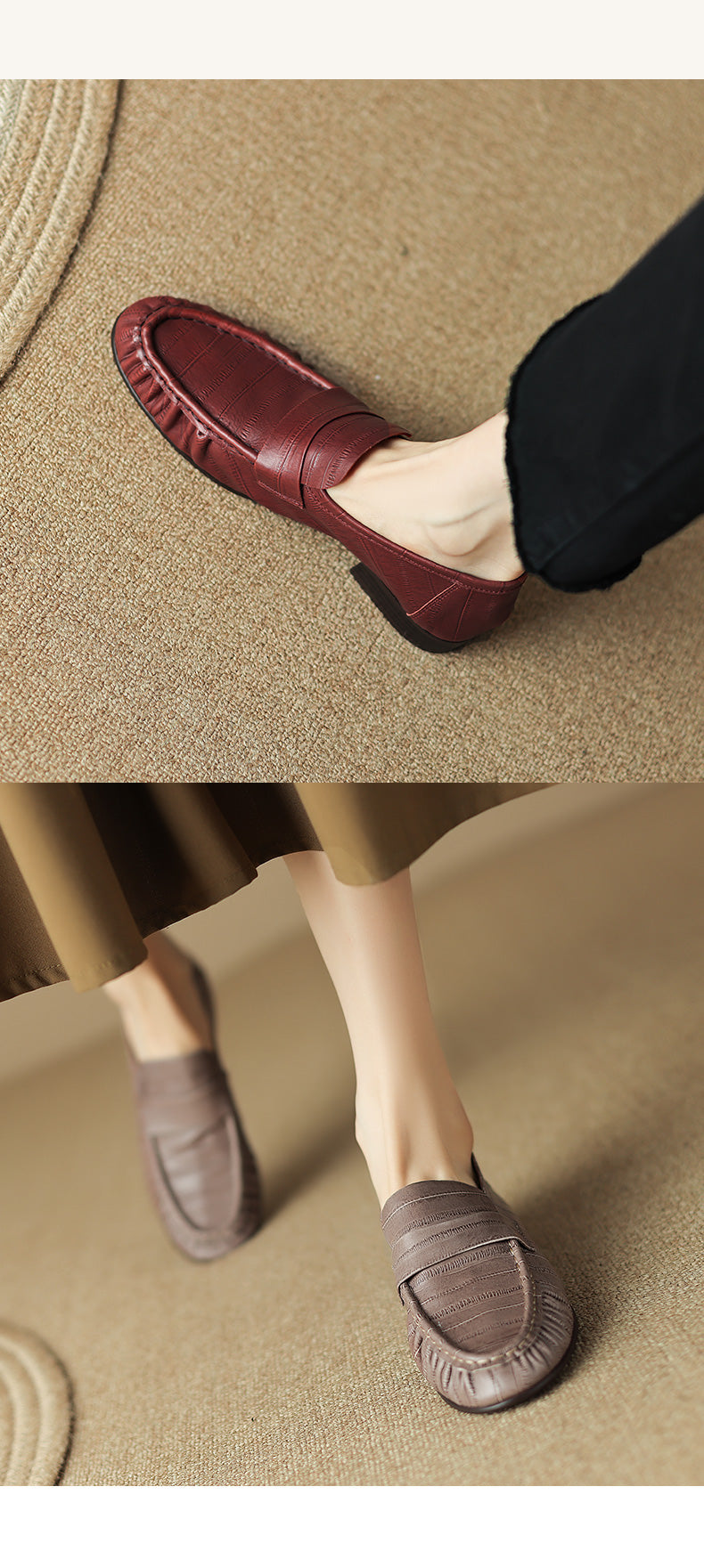 Pleated Loafers