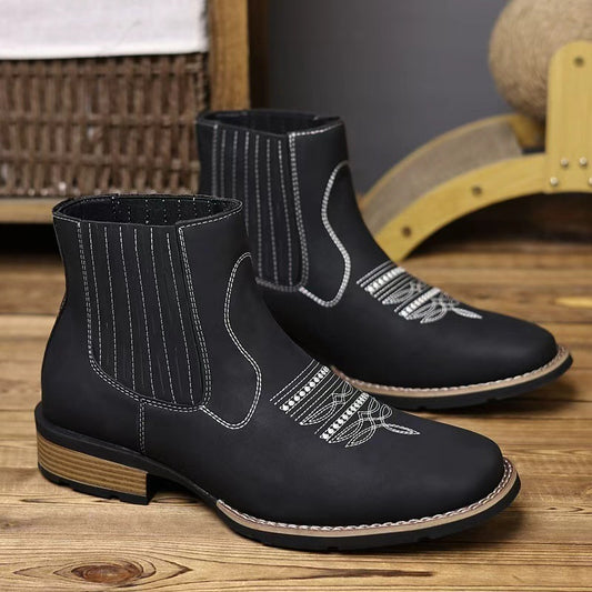 Embroidered Martin Boots