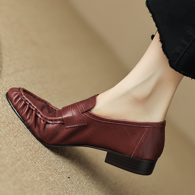 Pleated Loafers