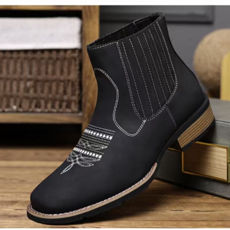 Embroidered Martin Boots